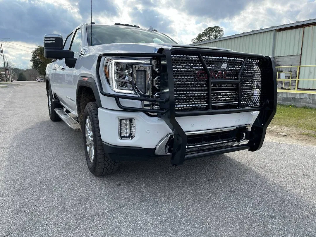 50-0465C – STEELCRAFT Grille Guard, 1-Piece Black Steel With Brush Guard Without Skid Plate Without Step Plate With P...